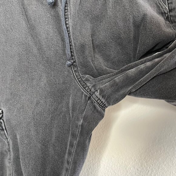 So Juniors Super High Rise Black Cargo Jogger Drawstring Denim Jeans Size 5/27 - Picture 8 of 13